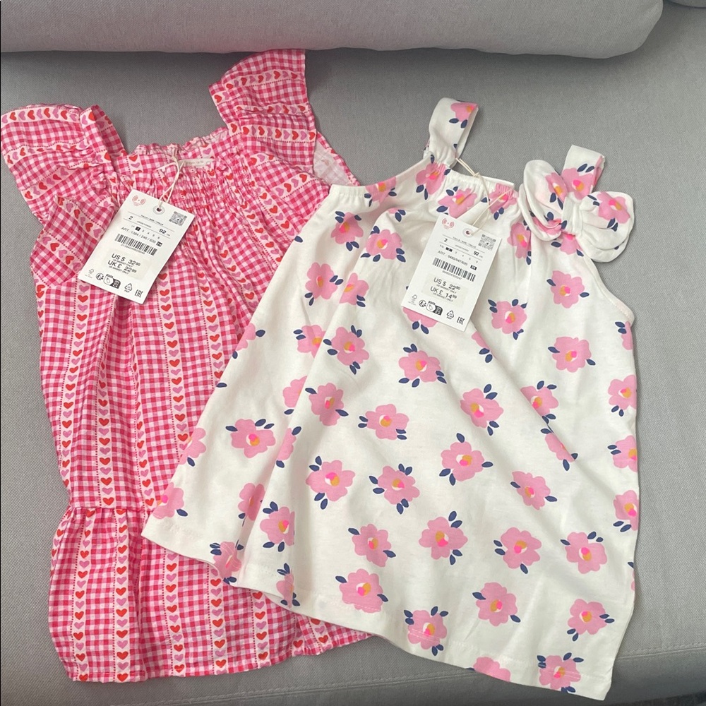 Zara Kids Dresses - Pink and White Floral